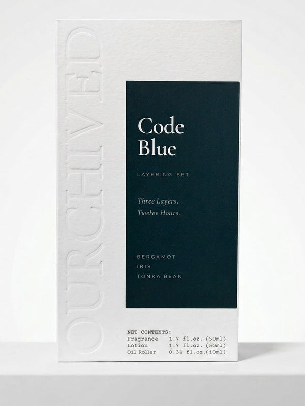 Code Blue Cologne Set, 3 Piece Extrait de Parfum Layering Set
